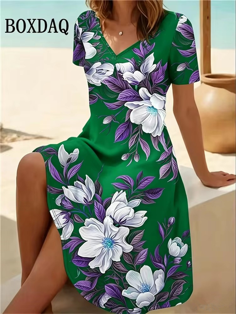 Ethnic Fashion Dress - 6XL Plus Size Women Dresses Summer
