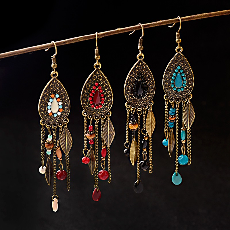 Ethnic Indian Fashion - TopHanqi Womens Bohemia Ethnic Bronze Water