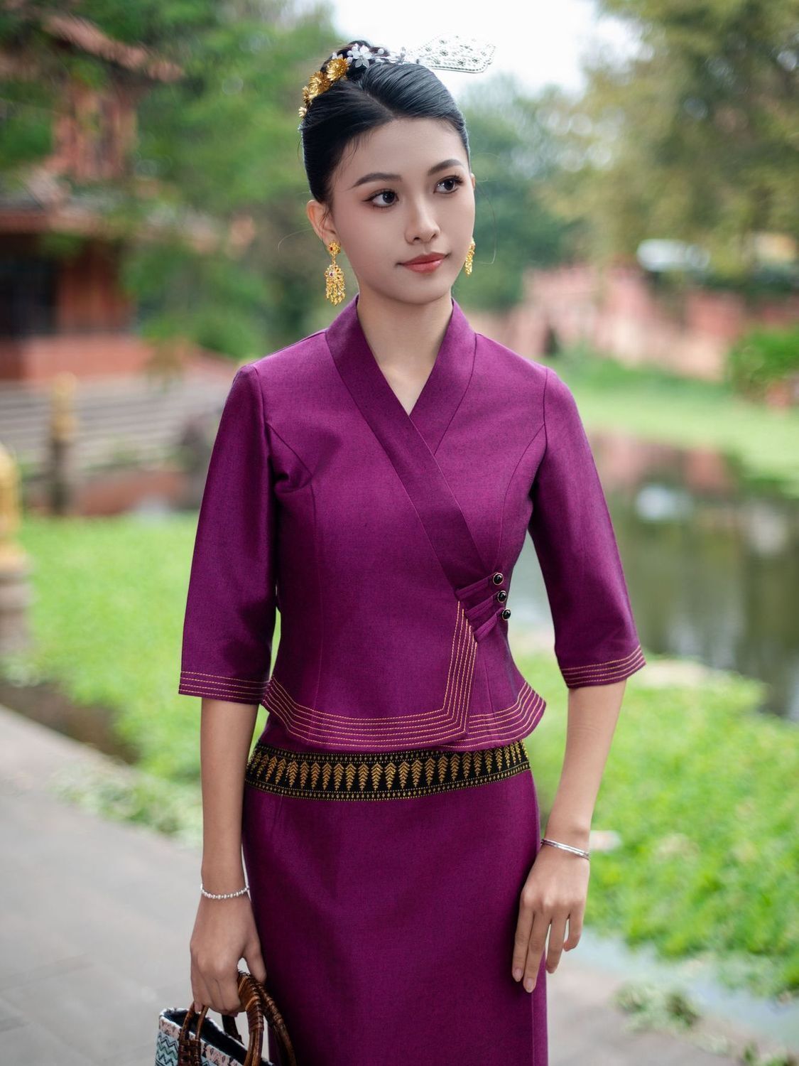 2pcs Thailand Myanmar Long-gyi - Batik Sarong Wrap 评论和价格