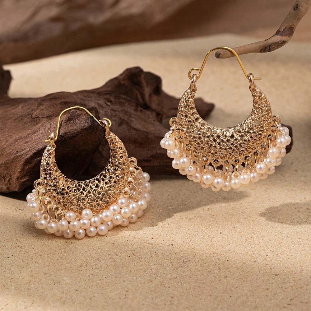 Retro New Gold Color Hollow In - Ethnic Indian Fashion 评论和价格
