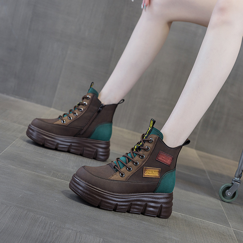 Women Platform Boots Winter Fa - Ethnic And Fashion 评论和价格