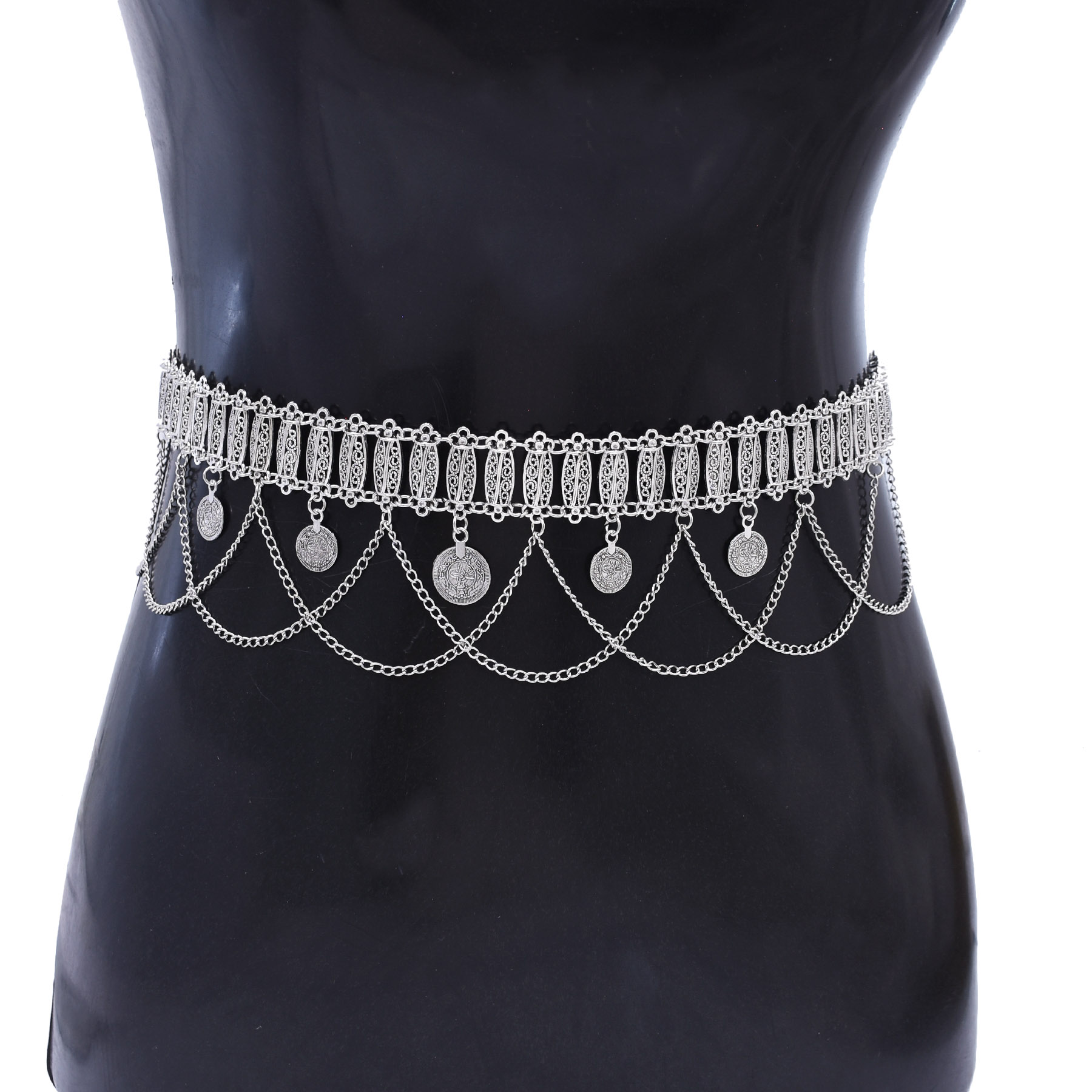 Niche Retro Design Silver Carv - Ethnic Fashion Designers 评论和价格