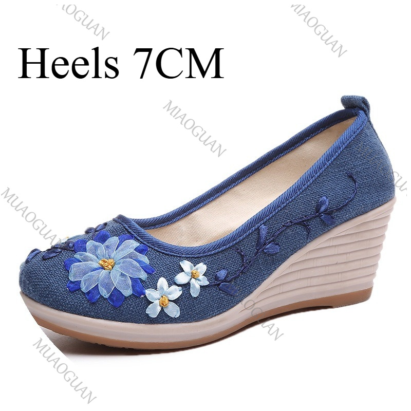 Embroidered Women Comfort Wedg - Ethnic And Fashion 评论和价格