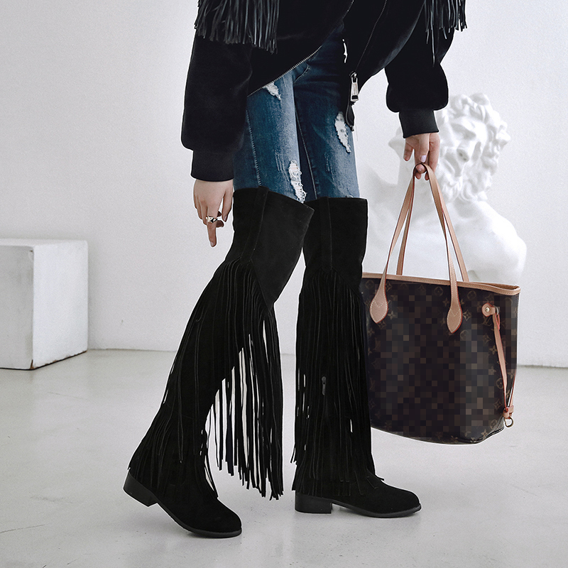 2026 Fashion Boho Knee High Bo - Ethnic And Fashion 评论和价格
