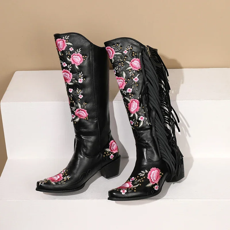 Fashion Embroidery Flower West - Ethnic And Fashion 评论和价格
