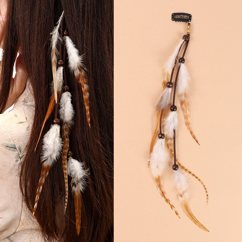 Vintage ethnic style feather h - Ethnic Indian Fashion 评论和价格