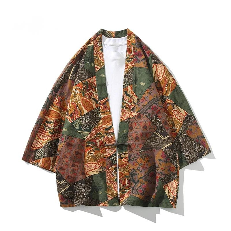 Ethnic Style Print Yukata Men  - Ethnic And Fashion 评论和价格